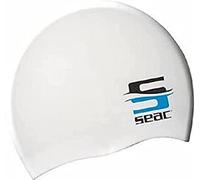 SEAC Lycra, Cuffia in Tessuto per Nuoto in Piscina Unisex Adulto, Bianco, Taglia Unica
