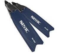 SEAC M-30 Pinne da Apnea/Pesca subacquea a Pala Intercambiabile-Pinne Lunghe in Tecnopolimero ad Alto Modulo, Scarpetta Morbida con Longheroni Corti, Angolo 30° ideale anche per Immersioni con Bombole