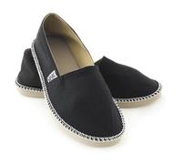 Seac Malaga, Espadrillas Casual per Donna e Uomo in Canvas e Dettagli in Corda, Suola Antiscivolo, Nero, 37