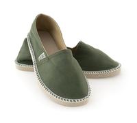 SEAC Malaga, Espadrillas Casual per Donna e Uomo in Canvas e Dettagli in Corda, Suola Antiscivolo, Verde, 43