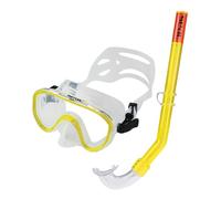 SEAC Marina Kit Maschera e Boccaglio Snorkeling Unisex Bambini Giallo Taglia Unica