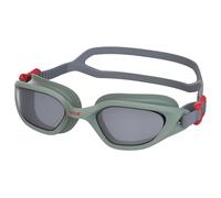 SEAC Mood, occhialini da Nuoto con Lenti AntiGraffio e Anti-Appannamento in policarbonato, guarnizioni in Silicone Unisex Adulto, Verde Militare/Grigio