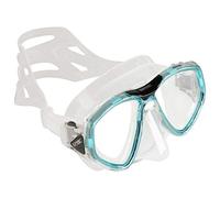 SEAC One, Maschera Sub per Immersioni Subacquee e Snorkeling con Custodia, Predisposizione Graduata per Miopia Unisex Adulto, Trasparente/Blu Chiaro