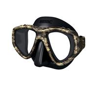 SEAC One, Maschera Sub per Immersioni Subacquee e Snorkeling con Custodia, Predisposizione Graduata per Miopia Unisex Adulto, Camo Nero