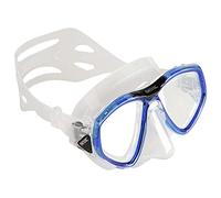 SEAC One, Maschera Sub per Immersioni Subacquee e Snorkeling con Custodia, Predisposizione Graduata per Miopia Unisex Adulto, Trasparente/Blu