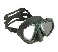 SEAC One, Maschera Sub per Immersioni Subacquee e Snorkeling con Custodia, Predisposizione Graduata per Miopia Unisex Adulto, Camo Verde