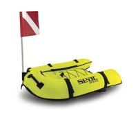 Seac Plancetta Sub Bridge gonfiabile yellow fluo con bandierina e corda