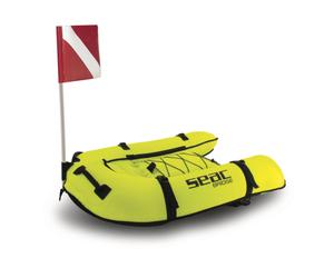 Seac Plancetta Sub Bridge gonfiabile yellow fluo con bandierina e corda