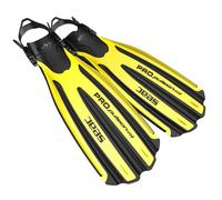 SEAC Propulsion, Pinne da Subacquea con Cinghiolo Regolabile, Made in Italy, Giallo, S/M