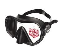 SEAC Pura - Maschera Subacquea Antiappannamento Monolente Frameless in Sili Nero