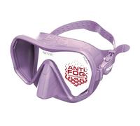 SEAC Pura - Maschera Subacquea Monolente Frameless in Silicone | Maschera per Immersioni e Snorkeling Antifog Low Volume con Fibbia 3D, Lilla
