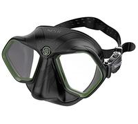 SEAC Raptor, Maschera Low Volume per Apnea e Pesca Subacquea, Nero/Verde