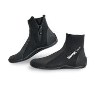 SEAC Regular, Calzari da Subacquea in Neoprene 5 mm con Suola Semi Rigida e Protezioni su Tallone e Collo del Piede