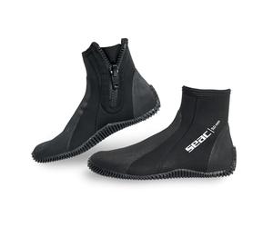 SEAC Regular, Calzari da Subacquea in Neoprene 5 mm con Suola Semi Rigida e Protezioni su Tallone e Collo del Piede