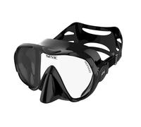 SEAC Rondò - Maschera Frameless Monovetro in Silicone per Immersione e Snorkeling o Combo Set Maschera + Snorkel SEAC Reverse Dry, Sistema Dry Top e Valvola di Spurgo