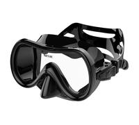 Seac Salina SLT, Maschera Subacquea per Uomo, Donna e Bambini in silicone, Ideale per Snorkeling, Nero, Narrow