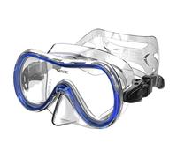 Seac Salina SLT, Maschera Subacquea per Uomo, Donna e Bambini in silicone, Ideale per Snorkeling, Trasparente/blu, Narrow