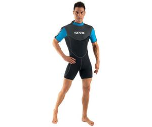 SEAC Sense Short Muta Corta per Snorkeling e Subacquea, Neoprene 2,5 mm Uomo Nero XXXS