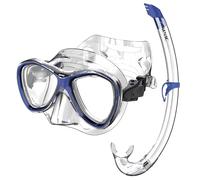 SEAC Set Bis Capri Top, Set con Maschera Capri e Snorkel Top da Snorkeling in Silicone per Adulti e Ragazzi
