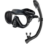 Seac Set Bis Giglio Dry - Set da snorkeling, da adulto, colore: Nero
