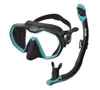 SEAC Set bis Icona Dry, Set Maschera Frameless e Snorkel Dry di Alta qualità per Immersioni Subacquee