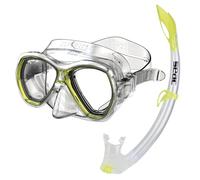 SEAC Set Elba Valve, Set Snorkeling con Maschera Subacquea e Snorkel con Valvola di Spurgo Acqua per Adulti e Ragazzi
