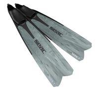 SEAC Shout Pinne Lunghe per Pesca Sub, Apnea e Immersioni, Plastica, Grigio, 43/44