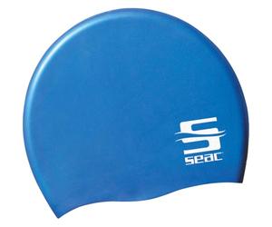 SEAC Silicone JR Cuffia Nuoto da Piscina in Silicone Unisex Bambini Blu Small