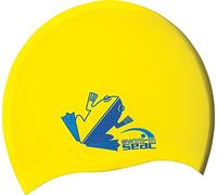 SEAC Silicone JR Cuffia Nuoto da Piscina in Silicone Unisex Bambini Giallo Small