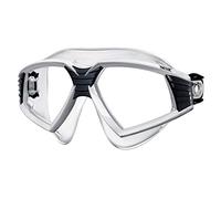 SEAC Sonic Occhialini a Mascherina da Nuoto in Piscina e in Mare Unisex Adulto Nero/Bianco Taglia Unica