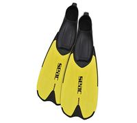 SEAC Spinta Pinne da Snorkeling a Scarpetta Chiusa Confortevole Unisex Adulto Giallo 28-30