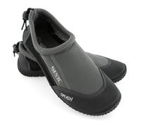 SEAC Splash, Scarpe da Scoglio per Adulti e Bambini, Asciugatura Rapida, Scarpe per Il Mare, la Spiaggia e la Piscina, Grigio/Nero, 32