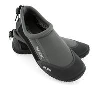 SEAC Splash, Scarpe da Scoglio per Adulti e Bambini, Asciugatura Rapida, Scarpe per Il Mare, la Spiaggia e la Piscina, Grigio/Nero, 39