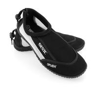 SEAC Splash, Scarpe da Scoglio per Adulti e Bambini, Asciugatura Rapida, Scarpe per Il Mare, la Spiaggia e la Piscina, Nero/Bianco, 47
