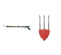 SEAC Sting, Fucile Subacqueo Arbalete da Pesca con Testata, Nero, 75 cm & Killer, Fiocina a 3 Punte Leggere in Acciaio ad Alta Resistenza Unisex Adulto, Rosso, Standard