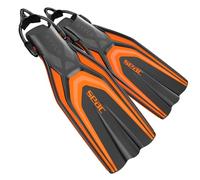 SEAC Style-S, Pinne con Cinghiolo Elastico Ultra Leggere per Immersioni Subacquee