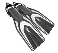 SEAC Style-S, Pinne con Cinghiolo Elastico Ultra Leggere per Immersioni Subacquee