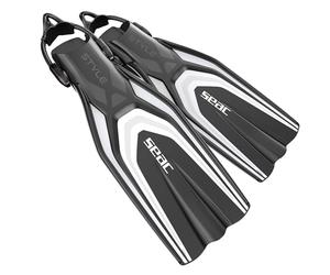 SEAC Style-S, Pinne con Cinghiolo Elastico Ultra Leggere per Immersioni Subacquee