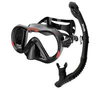 Seac Sub Boss Set Di Maschere Subacquee Con Snorkel Nero O Blu