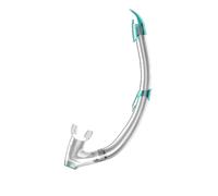 SEAC Fast WV, Snorkel con Top Anti-Splash e Valvola di Scarico Unisex Adulto, Trasparente/Nero, Standard