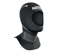 SEAC Tekno Cappuccio per Muta da Subacqueo in Neoprene da 5mm con Valvola Anti Bolla d'Aria Unisex Adulto Nero XL