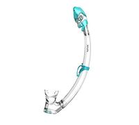 SEAC Tribe Dry Dry Snorkel Ridotto, Ottimo per Snorkeling e Subacquea Unisex Bambini Trasparente/Acquamarina Standard