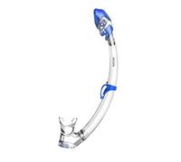 SEAC Tribe Dry Dry Snorkel Ridotto, Ottimo per Snorkeling e Subacquea Unisex Bambini Trasparente/Blu Standard