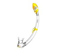 SEAC Tribe Dry Dry Snorkel Ridotto, Ottimo per Snorkeling e Subacquea Unisex Bambini Trasparente/Giallo Standard