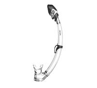 SEAC Tribe Dry Dry Snorkel Ridotto, Ottimo per Snorkeling e Subacquea Unisex Bambini Trasparente/Nero Standard