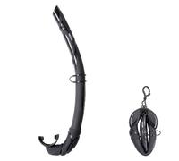 SEAC Turtle, Snorkel Pieghevole in Silicone per Apnea e Pesca Subacquea | Con Guscio Porta Snorkel e Moschettone, Boccaglio Ergonomico, Flessibile e Durevole, Resistente agli Sbalzi Termici