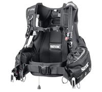 SEAC Type, BCD per Immersioni Ergonomico e Idrodinamico Unisex Adulto, S