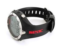 SEAC Unisex Adulto Computer da Freedinving e Pesca Subacquea in Apnea, Nero/Rosso, Standard