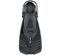 SEAC Vela OH Pinne corte unisex per snorkeling e piscina, con cinghia regolabile, nero, M-L