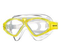 SEAC Vision JR, Occhialini a mascherina da nuoto in piscina e in mare per bambini e ragazzi, giallo